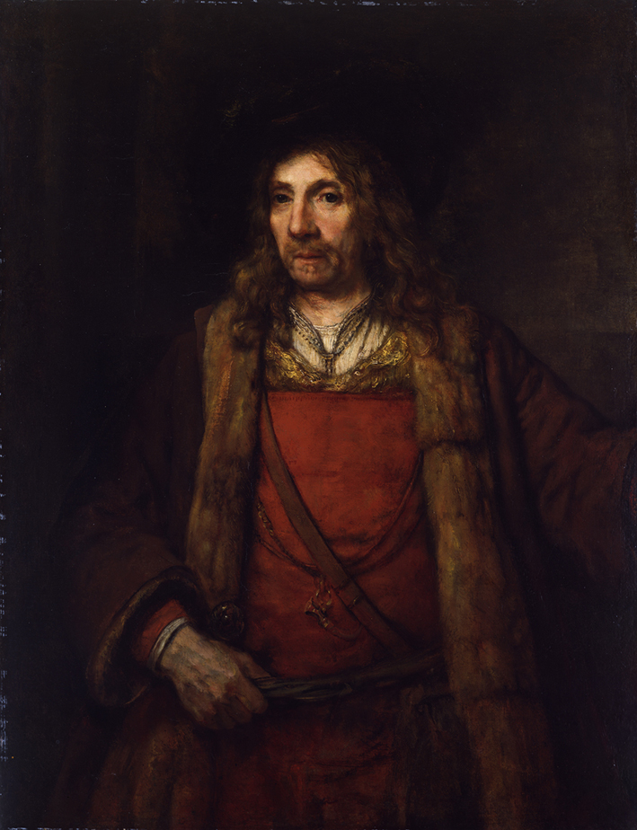  伦勃朗·梵·莱茵 Rembrandt van Rijn——穿羊毛大衣的男人